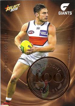 2019 Select Footy Stars - AFL Milestone Games #MG34 Stephen Coniglio Front